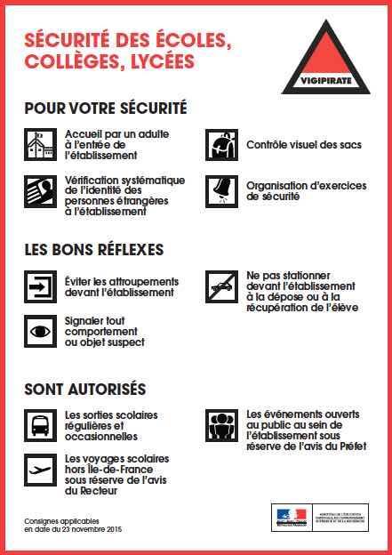 terrorisme consigne sécurité écoles Tarbes terrorisme consigne sécurité écoles Tarbes