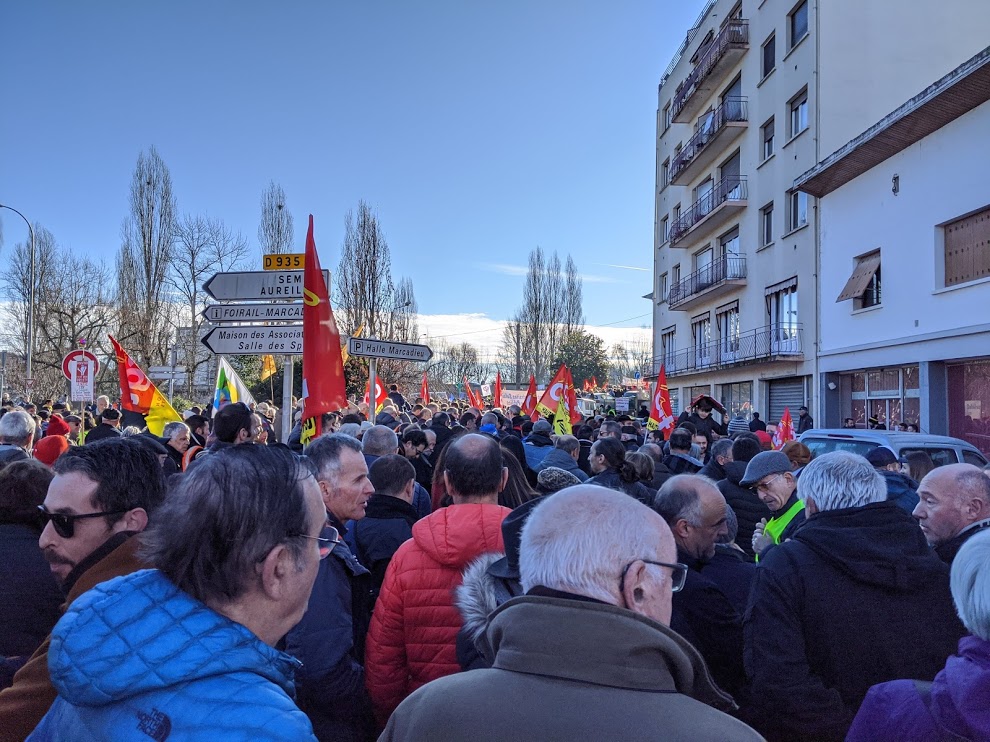 Manif retraite Tarbes