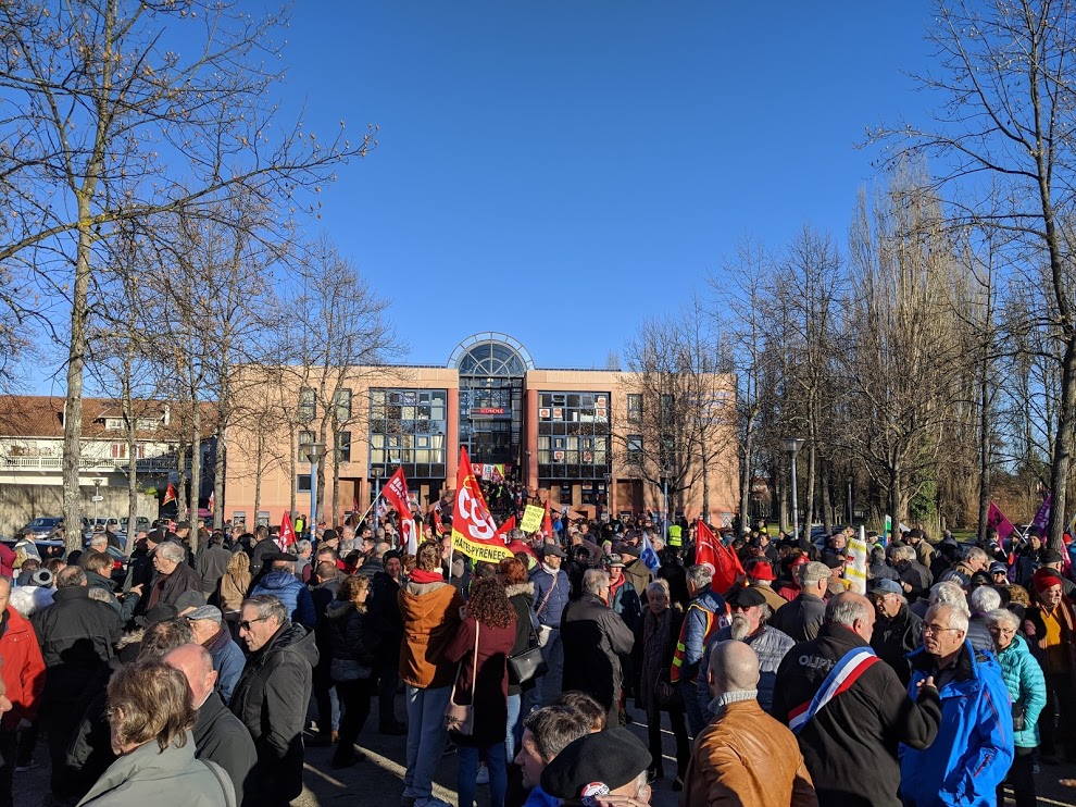 Réforme des retraites manif Tarbes