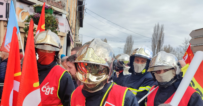 Pompiers manifestation 7 mars Tarbes