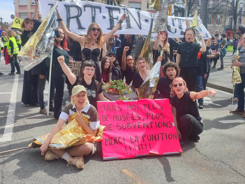 Le collectif d''artistes opposés à la réforme des retraites Photo CC