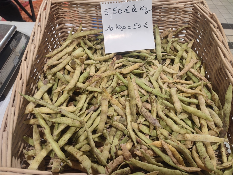 Haricots tarbais marché marcadieu Tarbes