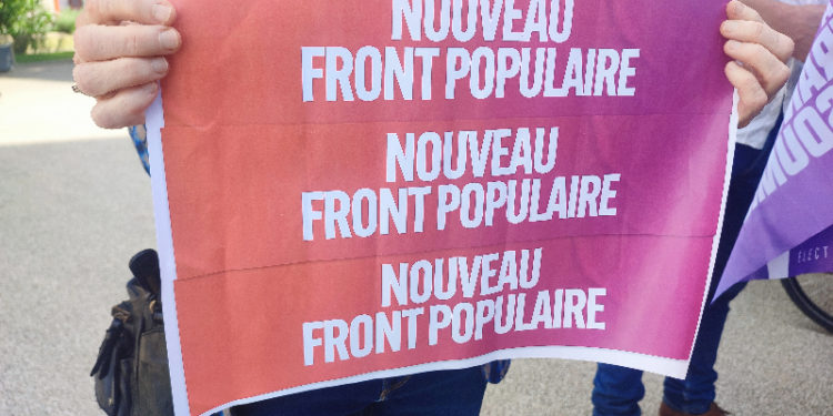 logo Nouveau Front Populaire affiche pancarte